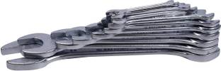 EASTMAN E-2001 Jaw Spanners Crv Set Of 12Pcs Chrome Vanadium Steel Chrome Plated E 2001 Double Sided Pipe Wrench