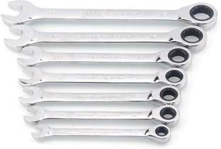 Digital Craft O M Y 8.10.12.13.14.17.19mm 7PC Ratchet Spanner Combination Wrench a Set Of Keys Gear Ring Wrench Ratchet Handle Chrome Vanadium Double Sided Combination Wrench