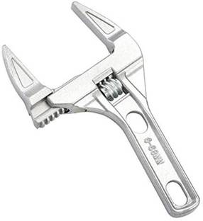 uptodatetools Adjustable Wrench 6-68mm Opening Movable Plate Steel Aluminum Alloy Quick Small Short Handle Sanitary Single Sided Pipe Wrench