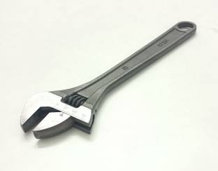 TOM Heavy Duty Hardened 10 Inch Adjustable Wrench Single Sided Combination Wrench