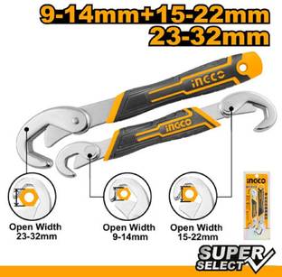 INGCO HBWS09328 INGCO HBWS09328 Bent wrench 9-14mm+15-22mm & 23-32mm Double Sided Combination Wrench