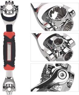 Fulkiza 48 in 1 socket wrench multifunction universal tool Good-looking 48-in-1 Universal Wrench + Snap N Grip Double Sided Rachet Wrench