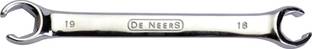 De Neers Flare Nut Spanner 18X19MM Home Use and Professional Spanner/made of chrome vanadium steel Double Sided Open End Wrench