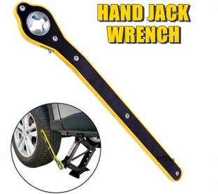 Lannister Qarth Designers Hand Jack Wrench Rathet, Thickened Steel, for Scissor Jacks Car Jack Wrench Positive and Reversal Knob Design for Travel/Truck/SUV/Vans Single Sided Rachet Wrench