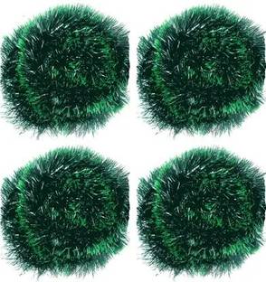 ME&YOU Holiday Tinsel Garland for Christmas Tree, Mantel & Winter Home Décor Tinsel Pack of 4
