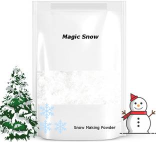 9Up Artificial Instant Snow Magic Snow for Christmas Tree/School Projects Hanging Snow Flake Pack of 1