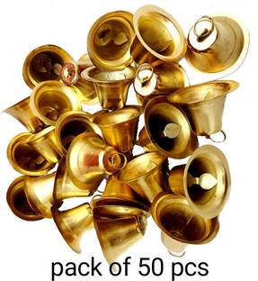 ASM CREATION METAL_50BELL Ornamental Bells Pack of 50