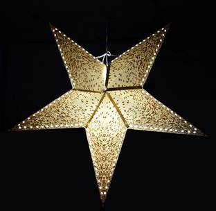ME&YOU Christmas Decorative Hanging Star, Beautiful Decorative Star for Home Indoor & Outdoor Décor, Christmas Decorative item (32 Inch) Hanging Star Pack of 1