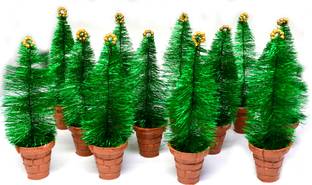 ME&YOU Christmas Tree Miniature, Christmas Decor small Tree for Living Room, Office, Table (Pack-12) Miniature Christmas Tree Pack of 12