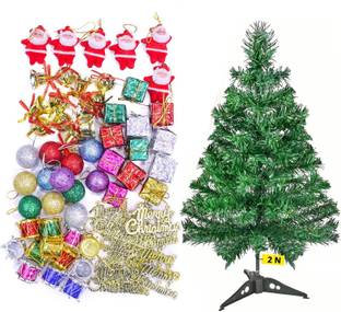 TIED RIBBONS Fir 60.96 cm (2.0 ft) Artificial Christmas Tree