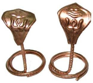 ओरामसा Naag Nagin Ka Joda for Kaal Sarp Vastu Dosh Nivaran Puja Pair Copper कॉपर यंत्र