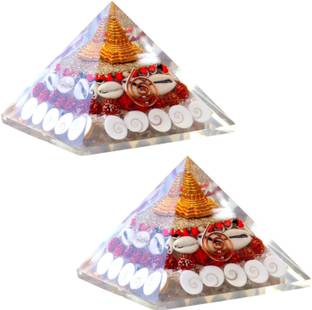 First Ray Laxmi Pyramid - Shree Yantra - Gomti Chakra Original,Vastu Chakra Spiritual Crystal, Stoneware Yantra