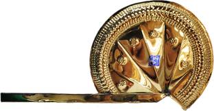 Hatekhori Brass Pankha or Hand Fan (Size-L) Brass Yantra