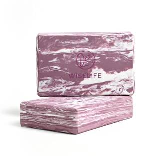 Wiselife Pro Yoga Block,Yoga Brick (Regular Size),High Density Premium TPE Foam Material Yoga Blocks