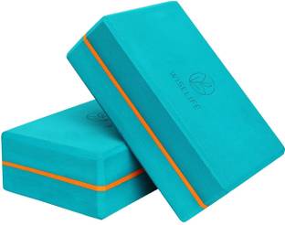 Wiselife Teal Yoga Block | Yoga Brick-High Density Premium EVA Foam Material,Soft Surface Yoga Blocks