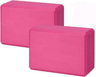 LAFILLETTE Yoga Blocks 2 Pack, EVA Foam Soft and Non-Slip Foam Surface for Yoga, Pilates Yoga Blocks