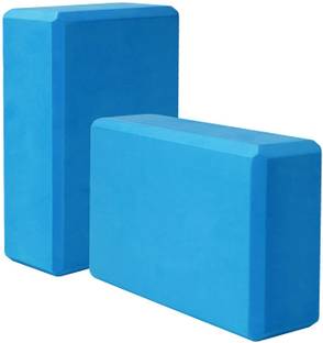 LAFILLETTE Yoga Blocks 2 Pack, EVA Foam Soft and Non-Slip Foam Surface for Yoga, Pilates Yoga Blocks