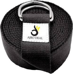AJRO DEAL Yoga Strap Stretching Belt | D-Ring Buckle Strap For Stretching, Yoga & Pilates Polyester, Cotton Yoga Strap