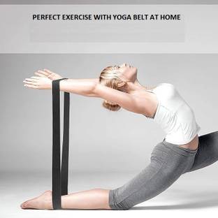 Fitcozi Yoga Cotton Yoga Strap & Stretching Belt Ideal for Yoga, Pilates, Therapy Cotton Yoga Strap