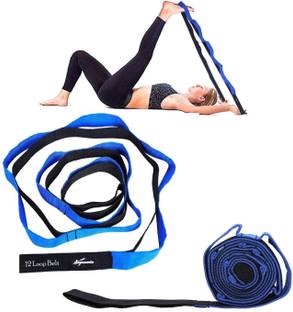 Signamio 12 loop Yoga Belt Extra Safe Adjustable, Durable Delicate Texture Fitness -Yoga Nylon Yoga Strap