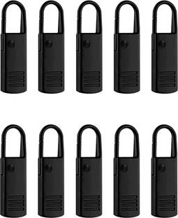 HANNEA 10pcs Detachable Zipper Puller Replacement Zipper Pulls, Quick Release Zipper Semi auto lock Zip Runner