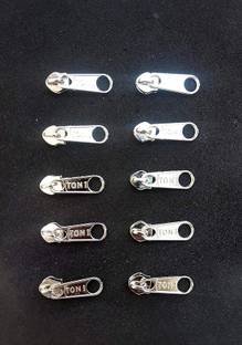 PMW Zipper Sliders Pull Zipper Sewing Bag Repair Pack of 10 Pie Zipper Pull