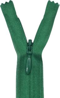 Hunny - Bunch YKK 2CC Premium Invisible Concealed Knitted Tape Zipper (18 inches)(Shade - 11D) Green Plastic Invisible Zipper