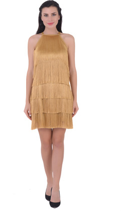 Gold Dresses - Buy Gold Dresses online at Best Prices in India |  Flipkart.com
