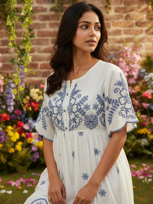 Puff Sleeve Womens Dresses - Buy Puff Sleeve Womens Dresses Online at Best  Prices In India | Flipkart.com