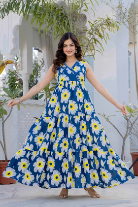chinese dress ladies One Shoulder Long Dress  Ekaan India