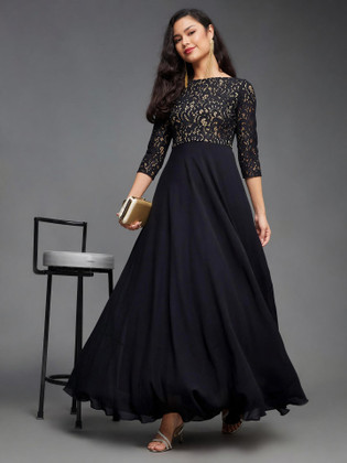 knee length dresses for ladies Party Wear Indian Dresses Online in Dubai main image 1