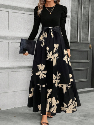knee length dresses for ladies Buy Deremy Full Sleeve Sequined Party Dress in Gold for Women Online in  India main image 1