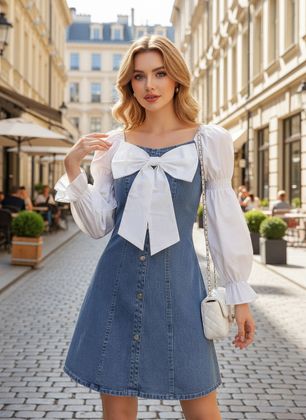 Denim Dresses - Buy Denim Dresses online at Best Prices in India |  Flipkart.com
