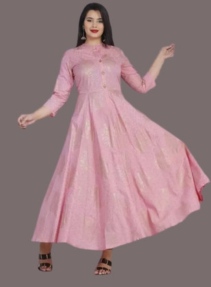 knee length dresses for ladies Saachi Ladies Flavour Chanderi Afghani Readymade Suit  Kavya Style Plus