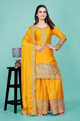 Yellow Dress For Haldi - Buy Yellow Dress For Haldi online at Best Prices  in India | Flipkart.com
