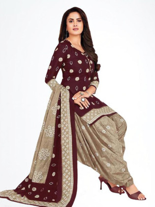 cotton patiyala dress for women Patiyala Cotton Dress Piece Design Vivel World Cotton Dress Materials Dress Material Patiyala Dress