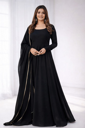 Black Anarkali Dresses - Buy Black Anarkali Dresses online at Best Prices  in India | Flipkart.com