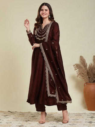 madhubala dress design Eba Life Style Madhubala Georgette With Heavy Designer Ready Made Gown Suits Wholesaler Surat