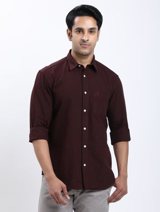 Camicia Soulstar Uomo Slim Fit A Pois, Maniche Corte, Collo, Tessuto Misto Cotone