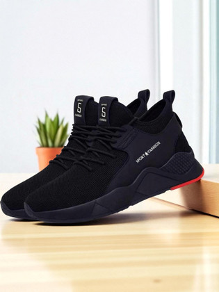 flipkart shoes black leather