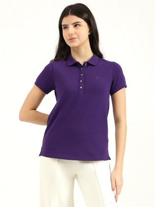 United Colors Of Benetton T-shirt Donna Girocollo In Cotone Devorè - Taglia Unica (Over Fit)