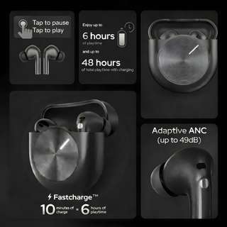 house of common Master buds Core ANC | 49dB 6 Mic ENC, 48Hr Playtime ...