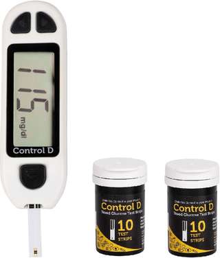 Sugar Level Control Machine Control D Automatic Glucose Blood Sugar Testing Machine with 50 Strips ...