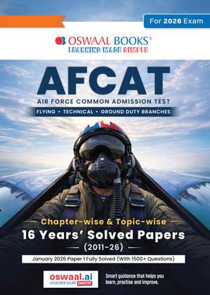 Oswaal AFCAT 15 Years Chapter-wise & Topic-wise Solved Papers 2011 to ...
