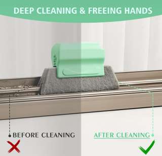 TALLIN window slider cleaning brush Coconut Fiber Wet and Dry Brush ...