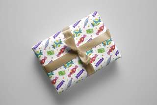 ARTOLIC Candy Pattern 01 Designer Gift Wrap Paper Set of 2 Sheets Matt ...