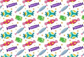 ARTOLIC Candy Pattern 01 Designer Gift Wrap Paper Set of 2 Sheets Matt ...