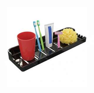 Vibrant Ceramic Wall Mounted Shower Shelf Rack Glass Wall Shelf Price ...