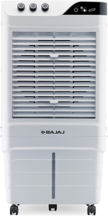 BAJAJ 90 L Desert Air Cooler for Larger Room Big Ice Chamber High-Speed Cooling 90Ft Air Throw Inverter Compatible White, DMH90 Neo