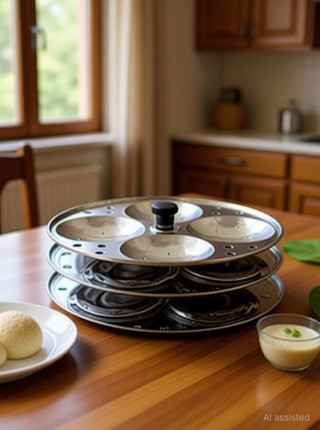 SHUBHCO NEW2025_Rava idli Reco Induction & Standard Idli Maker 3 Plates , 12 Idlis